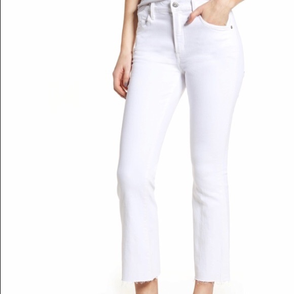 Citizens Of Humanity Rocket Crop High Rise Skinny Jeans Optic White Size 26 178 Women S Clothing Jeans